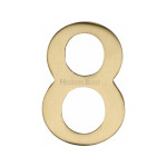 M Marcus Heritage Brass Numeral 8 - 51mm Self Adhesive